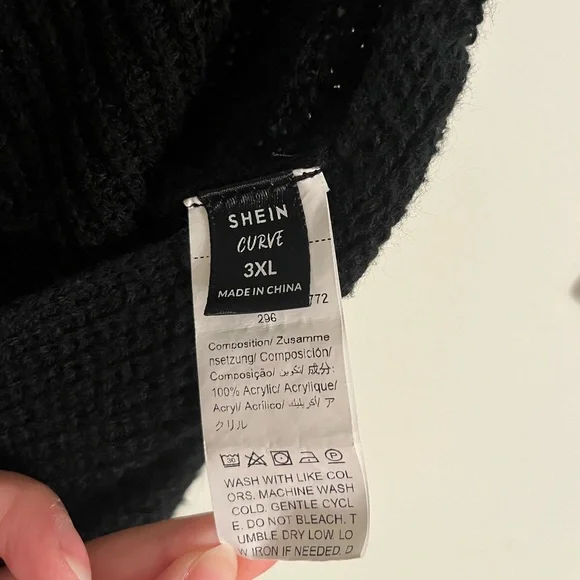 Black Shrug Sweater Cardigan - Picture 2 of 2